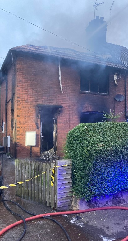 Crews in attendance at house fire in Rugeley