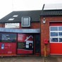 Eccleshall Fire Station with banner outside